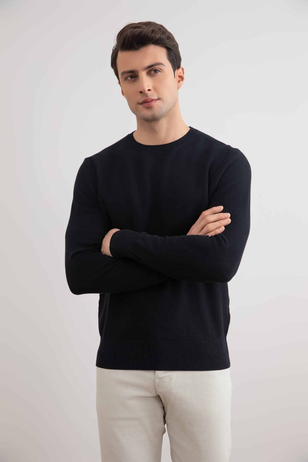 Zwarte 18mil Crewneck Sweater
